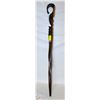 Image 1 : CARVED WOOD WHALE WALKING STICK 40 INCH