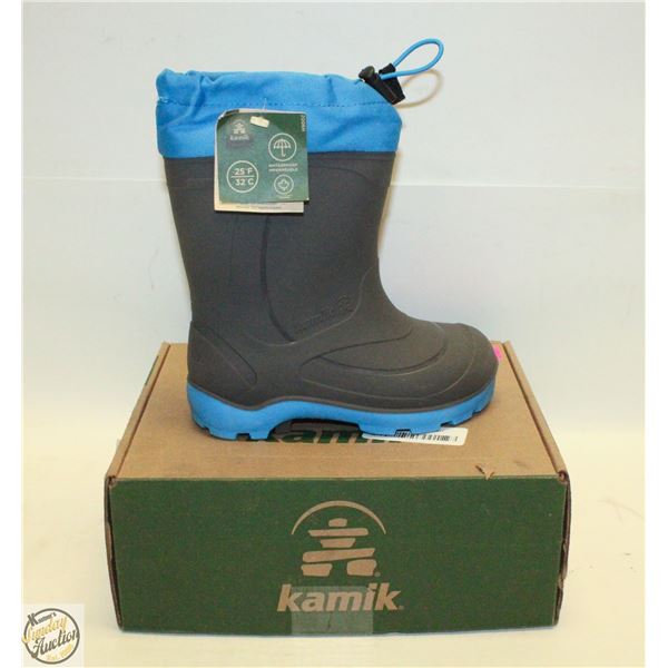 KAMIK SNOBUSTER 1 CHAROCAL BLUE CHILDRENS SIZE 11