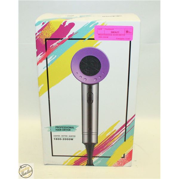 PROFESSIONAL HAIR DRYER 1800-2000W