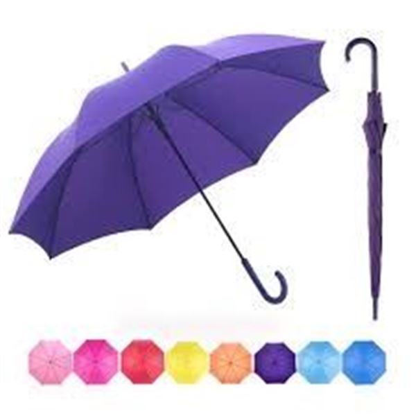 NEW RUMBRELLA PURPLE UV STICK UMBRELLA  J HOOK