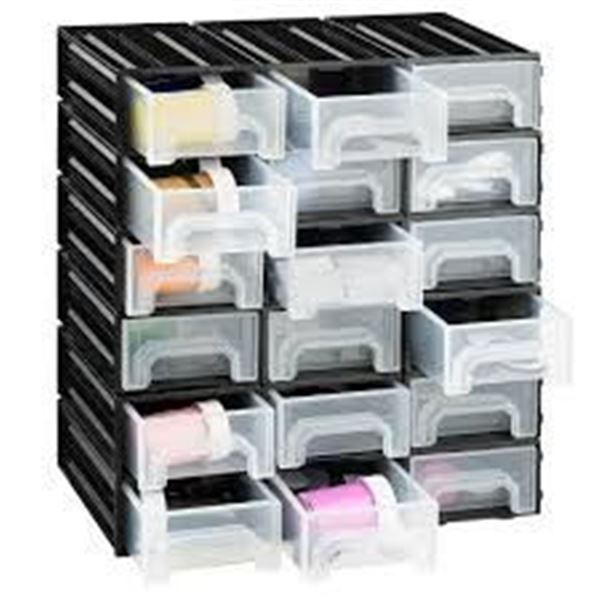 NEW NAVARIS INTERLOCKING PLASTIC STORAGE ORGANIZER