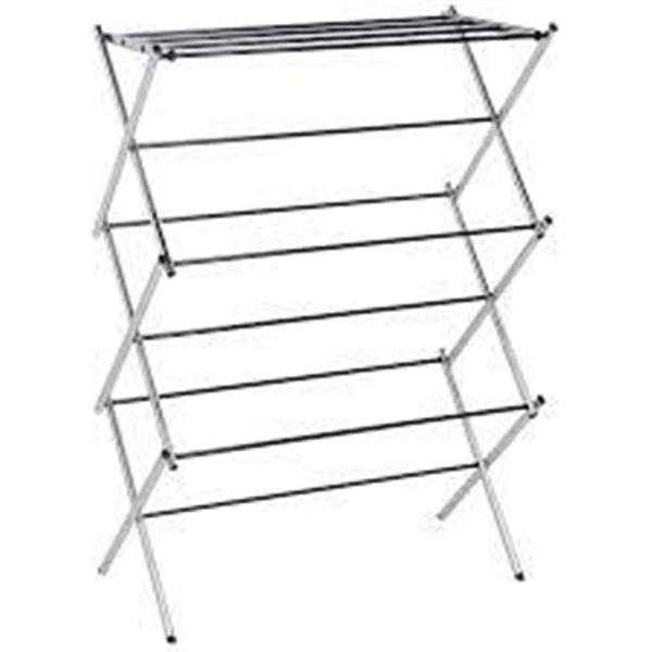 BRAND NEW AMAZON BASICS FOLDABLE DRYING RACK CHROM