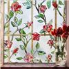 Image 1 : NEW WINDOW FILM COAVAS STAINED RED ROSE 90 X 200CM