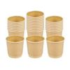 Image 1 : NEW 500 X 4OZ KRAFT DISPOSABLE DOUBLE WALL CUPS
