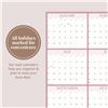 Image 1 : NEW RILEYS & CO LARGE ANNUAL WALL CALENDAR PINK 25