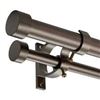 Image 1 : NEW LWIIOM 2PK CURTAIN ROD DARK BRONZE 72-144"