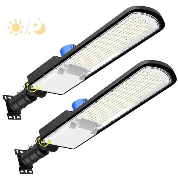 NEW LED PARKING LOT LIGHT 2PK 300W DUSK TO DAWN