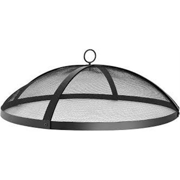 NEW HEAVY DUTY FIRE PIT SPARK SCREEN 20 BLACK