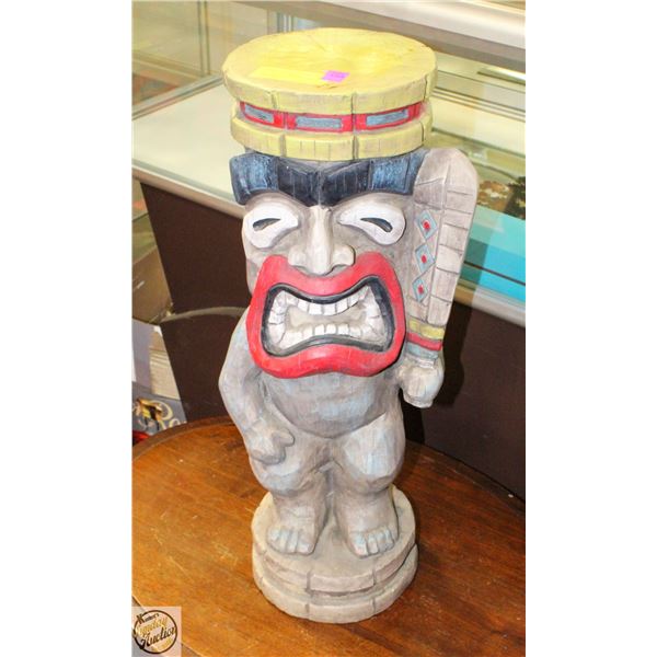 TIKI MAN 4"X22" STATUE STAND - FOR LIVING TM