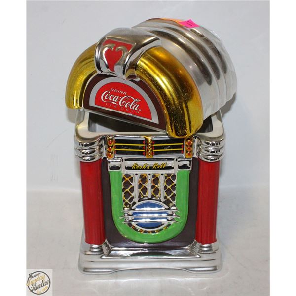VINTAGE COCA-COLA JUKEBOX COOKIE JAR