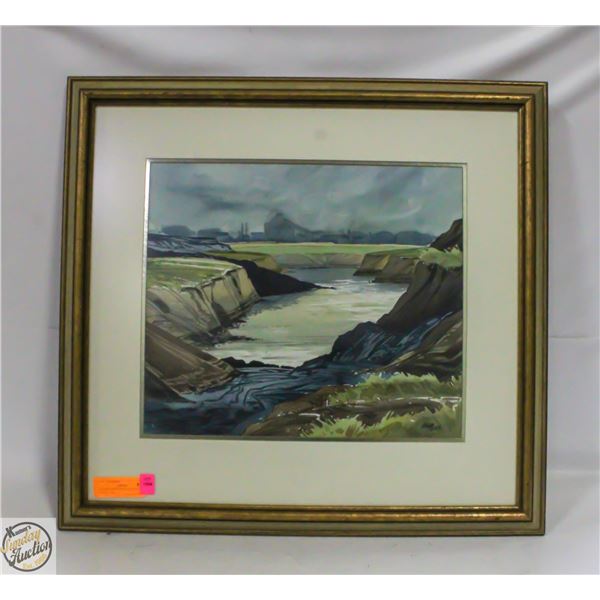 LANDSCAPE PAINTING SIGNED BY HEATH 1958