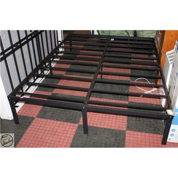NEW ASSEMBLED METAL QUEEN SIZE BEDFRAME