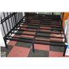Image 1 : NEW ASSEMBLED METAL QUEEN SIZE BEDFRAME