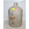 Image 1 : ANTIQUE RED WING #3 CROCK JUG-ESTATE