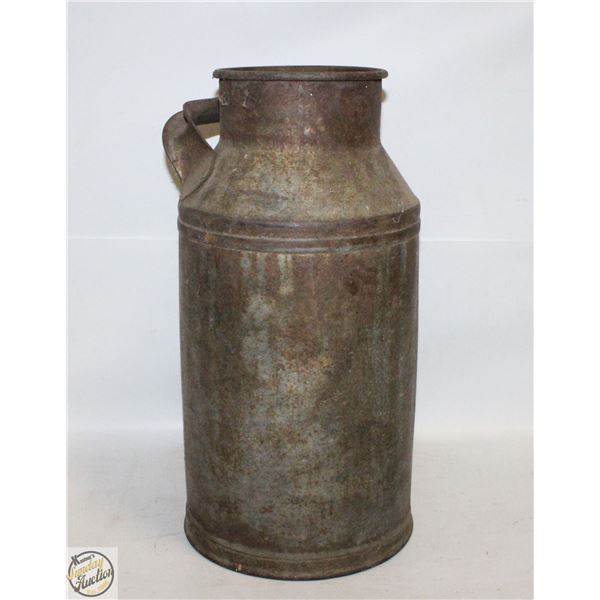 ANTIQUE 4 GALLON METAL CREAM CAN-ESTATE