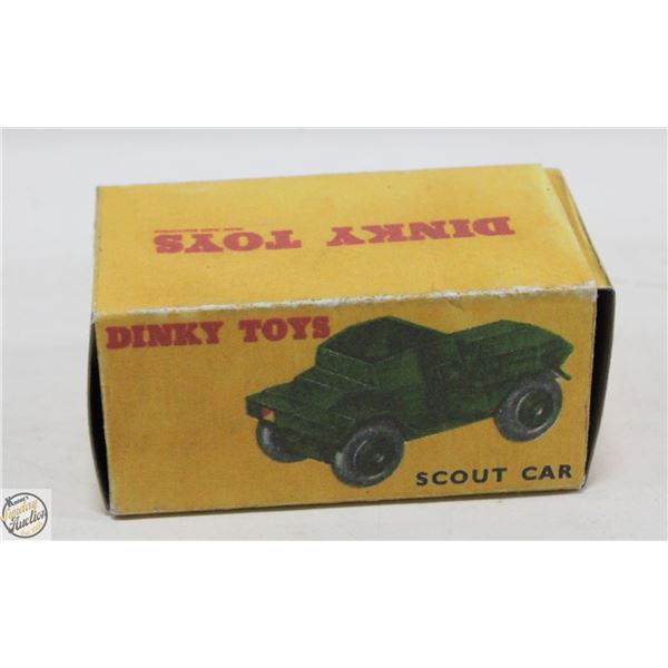 MADE IN ENGLAND DINKY TOYS SCOUT CAR 673