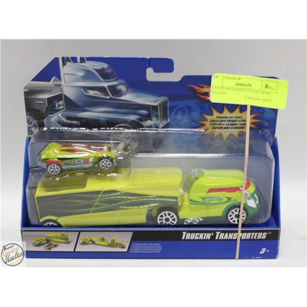 SEALED HOTWHEELS J3547 NEON YELLOW/