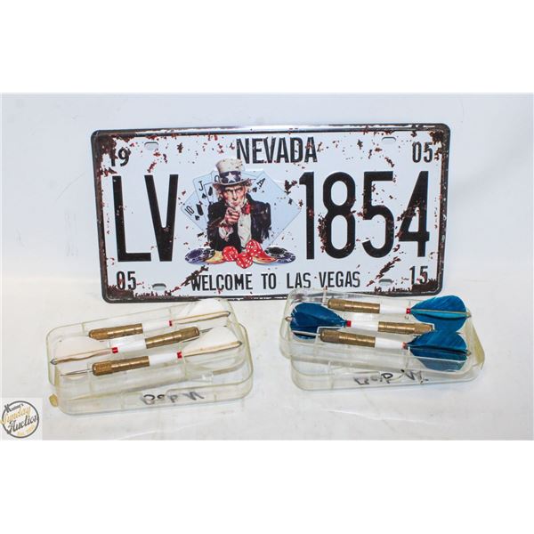 NOVELTY LAS VEGAS NEVADA METAL LICENSE