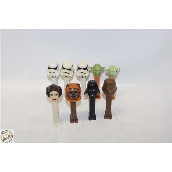 COLLECTIBLE STARWARS PEZ DISPENSERS