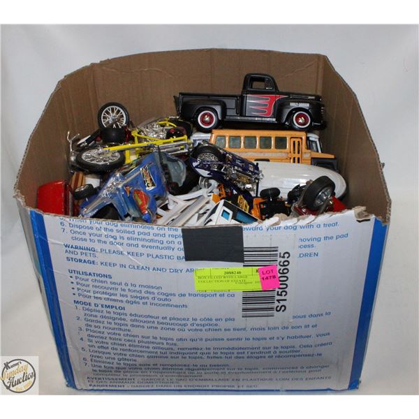 BOX FILLED WITH LARGE COLLECTION OF ESTATE