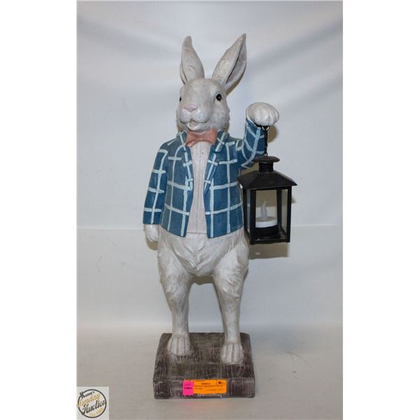LARGE BUNNY ORNAMENT WITH MINI LANTERN