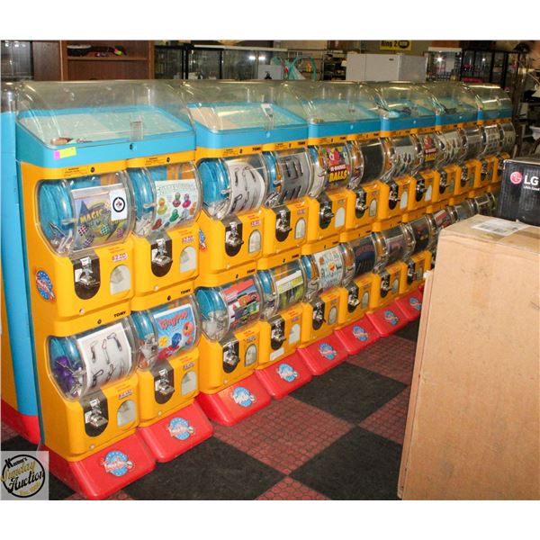 LOT OF 6 GACHA VENDING MACHINES NO KEYS