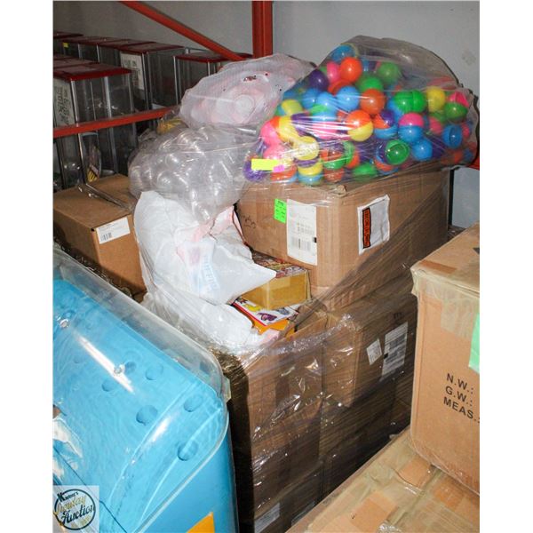 PALLET OF VENDING PRIZES AND ITEMS