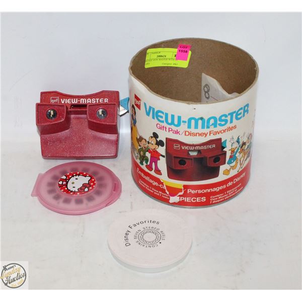 VINTAGE VIEW MASTER WITH 10 SLIDES