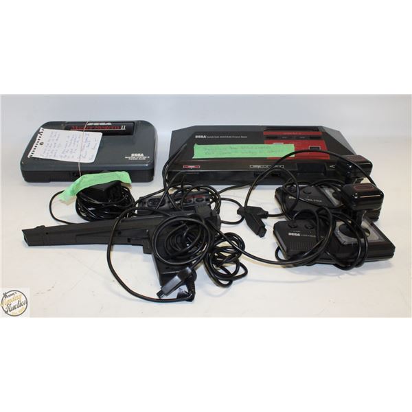 SEAGA MASTER SYSTEMS #1 & #2 - NO POWER SUPPLIES