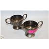 Image 1 : MADE IN CANADA VINTAGE SILVER PLATE CREAM & SUGAR