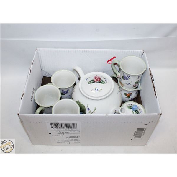 VINTAGE GARDEN PRINCESS HOUSE COFFEE SET