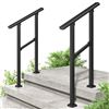 Image 1 : NEW STAIR RAILING METAL HANDRAIL 2 STEPS KIT ANGLE