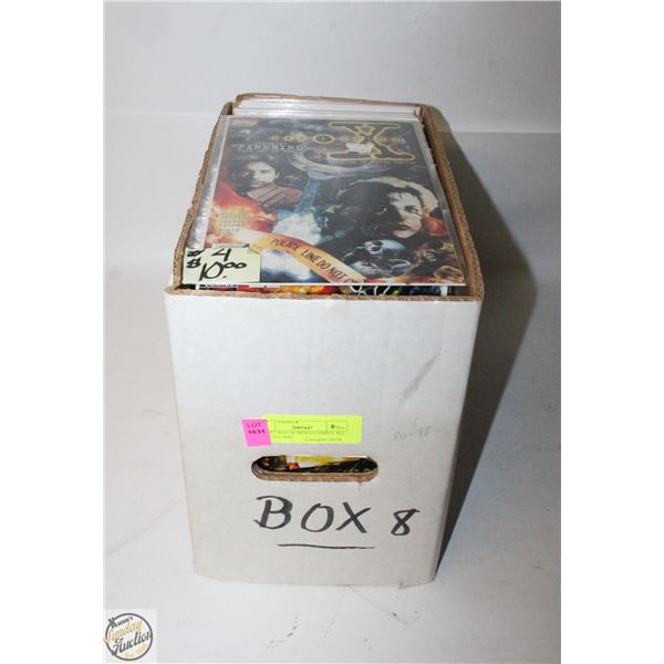 SHORT BOX OF MIXED COMICS ALL BAGGED AND