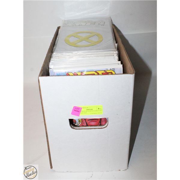 SHORT BOX OF X-MEN COMICS ALL BAGGED AND