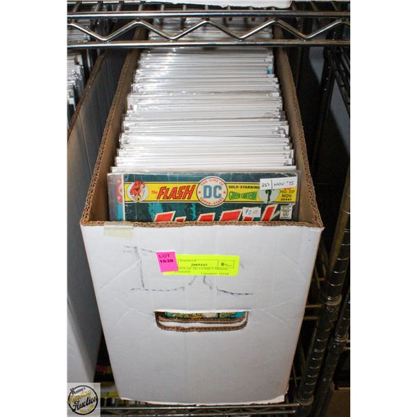 LONG BOX OF DC COMICS MIXED ALL BAGGED