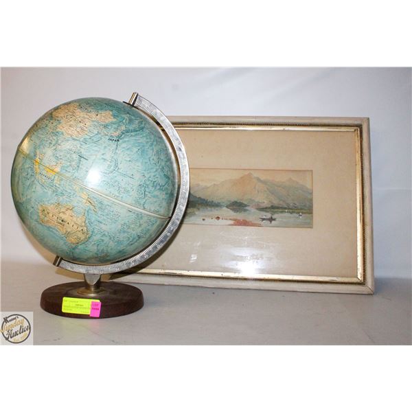 ANTIQUE ESTATE WATER COLOUR ARTWORK