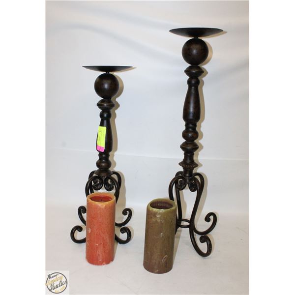 20 AND 24 INCH CANDLE HOLDER