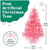 Image 1 : BRAND NEW PREXTEX 4FT PINK ARTIFICIAL TREE