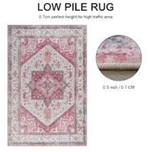 NEW BRICHOEE 8X10FT MEDALLION RUG BERRY MULTI