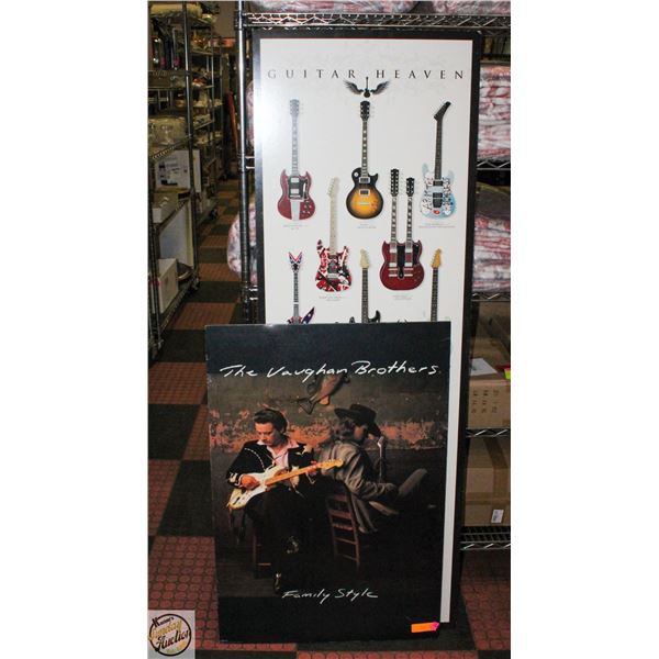 LOT OF 2 FOAM POSTERS THE VAUGN BROTHERS &