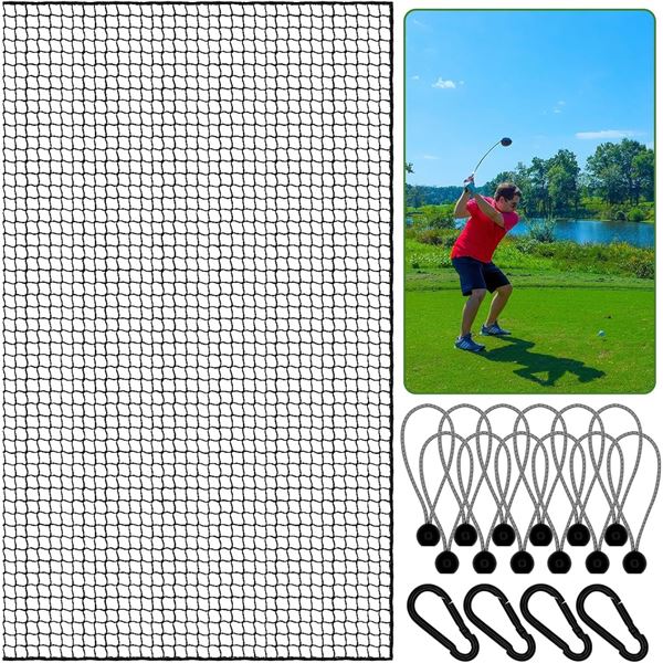BRAND NEW GOLF NET 10FT 15FT 2.0 X 30FT+ MAT BLACK