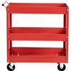 Image 2 : NEW AMAZON BASICS 3-SHELF STEEL UTILITY CART