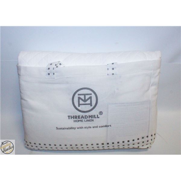 THREADMILL 100% COTTON WHITE QUEEN SIZED BLANKET