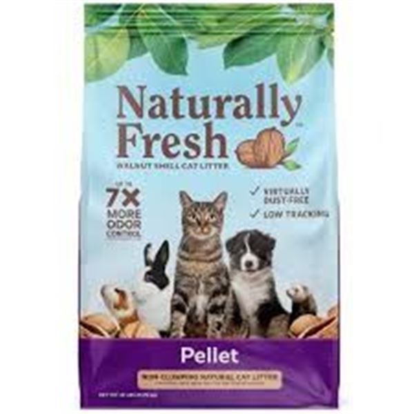 NEW 26LB NATURALLY FRESH WALNUT SHELL CAT LITTER