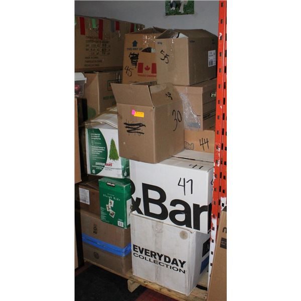 PALLET OF ESTATE MISC. INCLUDING CHRISTMAS ITEMS