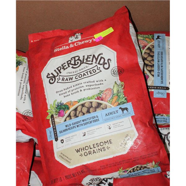 21LBS BAG OF STELLA & CHEWY'S SUPER BLEND FREEZE