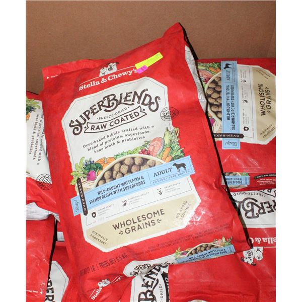 21LBS BAG OF STELLA & CHEWY'S SUPER BLEND FREEZE