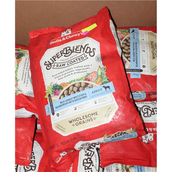 21LBS BAG OF STELLA & CHEWY'S SUPER BLEND FREEZE