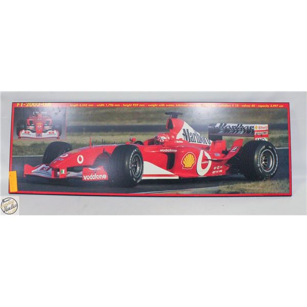 F1-2003-GA PRINT ON WOOD BOARD 35"X12"