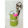 Image 2 : NEW BIALETTI 3 CUP RAINBOW GREEN ESPRESSO MAKER